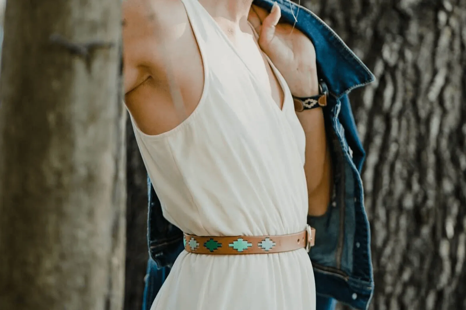 Limited Edition: Diamante Azul Women's Polo Belt - Thin