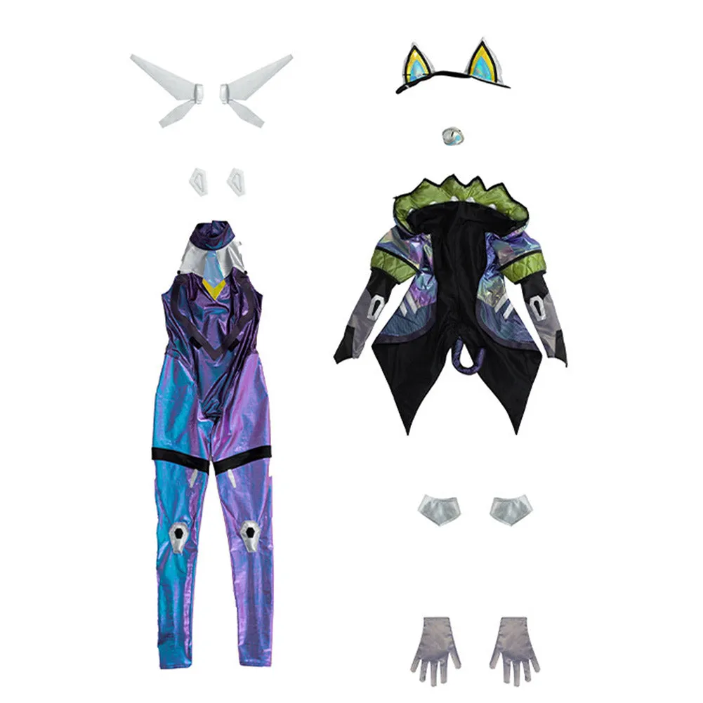 LoL Jinx Cosplay Costume Outfits Halloween Carnival Suit