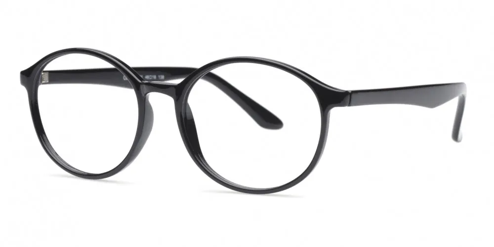 Loris Eyeglasses, Unisex Unbreakable Flexible Bendable Round TR90 Material, U-321