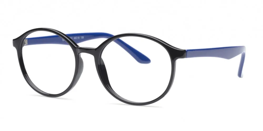Loris Eyeglasses, Unisex Unbreakable Flexible Bendable Round TR90 Material, U-321