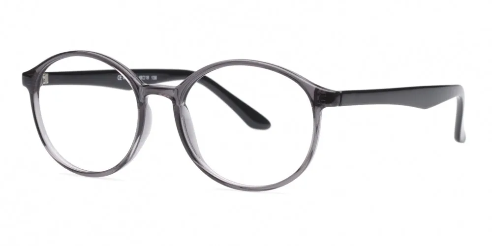 Loris Eyeglasses, Unisex Unbreakable Flexible Bendable Round TR90 Material, U-321