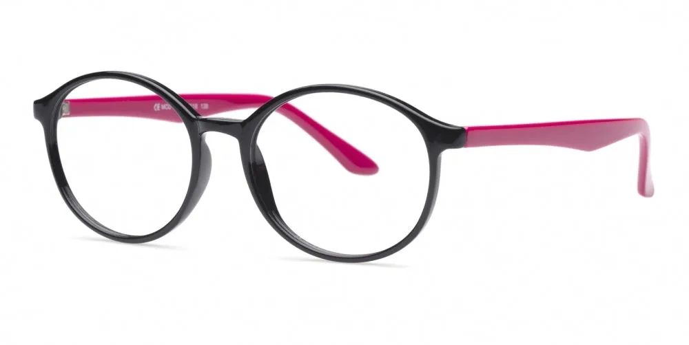 Loris Eyeglasses, Unisex Unbreakable Flexible Bendable Round TR90 Material, U-321