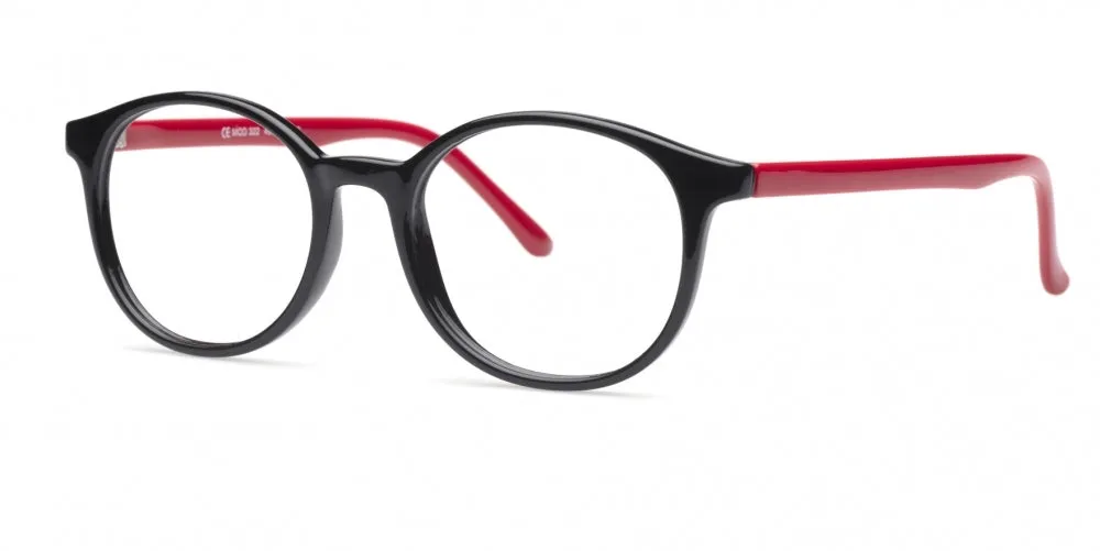 Loris Eyeglasses, Unisex Unbreakable Flexible Bendable Round TR90 Material, U-322