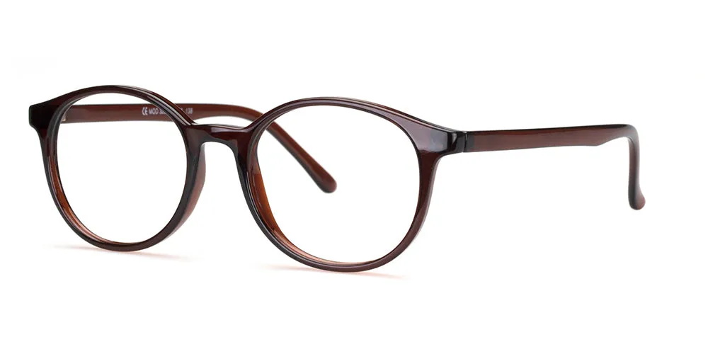Loris Eyeglasses, Unisex Unbreakable Flexible Bendable Round TR90 Material, U-322