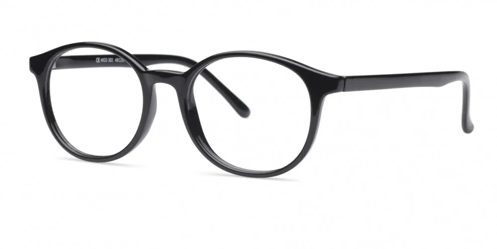 Loris Eyeglasses, Unisex Unbreakable Flexible Bendable Round TR90 Material, U-322