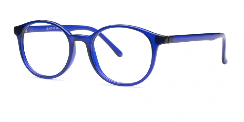 Loris Eyeglasses, Unisex Unbreakable Flexible Bendable Round TR90 Material, U-322