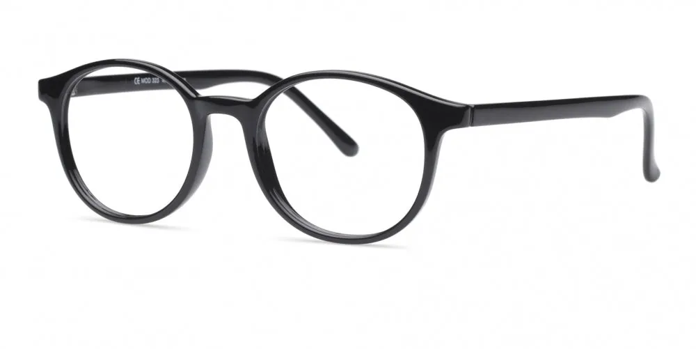 Loris Eyeglasses, Unisex Unbreakable Flexible Bendable Round TR90 Material, U-323
