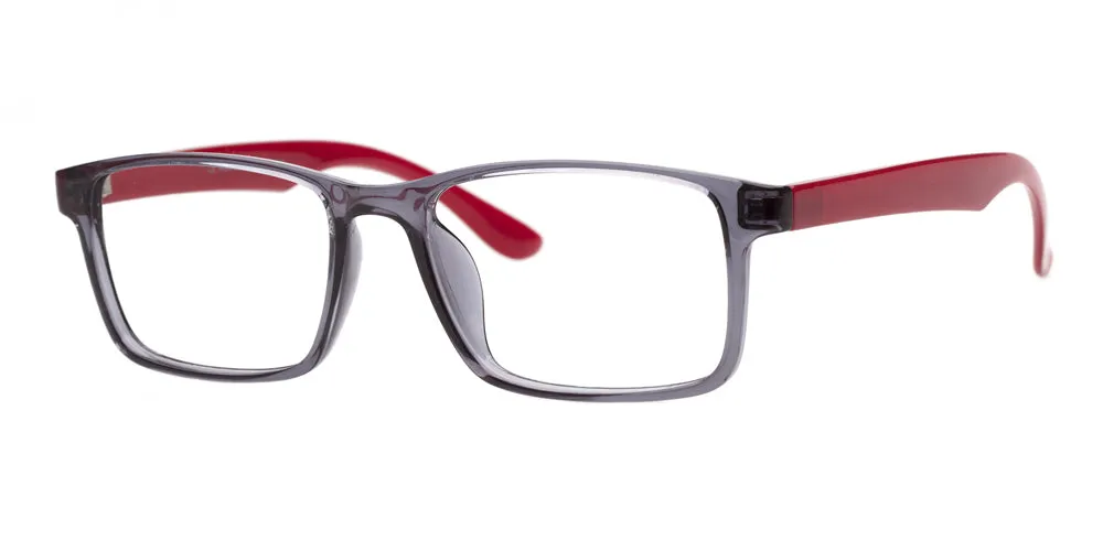 Loris Men's Unbreakable Bendable Rectangular TR90 Eyeglasses, M-310