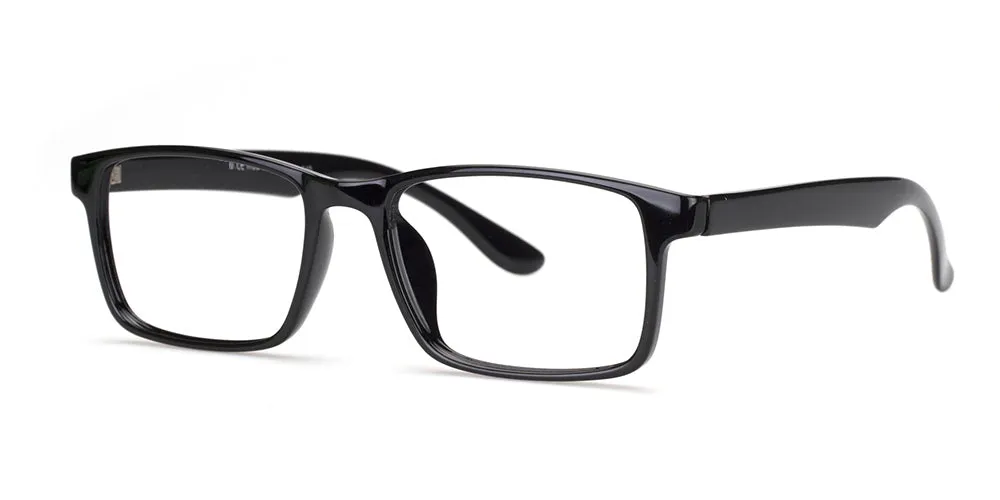 Loris Men's Unbreakable Bendable Rectangular TR90 Eyeglasses, M-310
