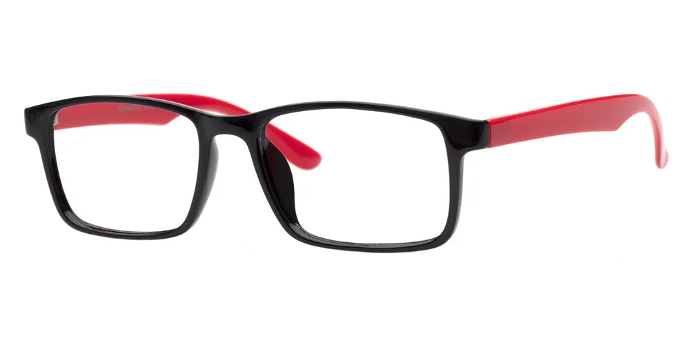 Loris Men's Unbreakable Bendable Rectangular TR90 Eyeglasses, M-310
