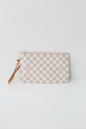 Louis Vuitton Azur Neverfull Wristlet