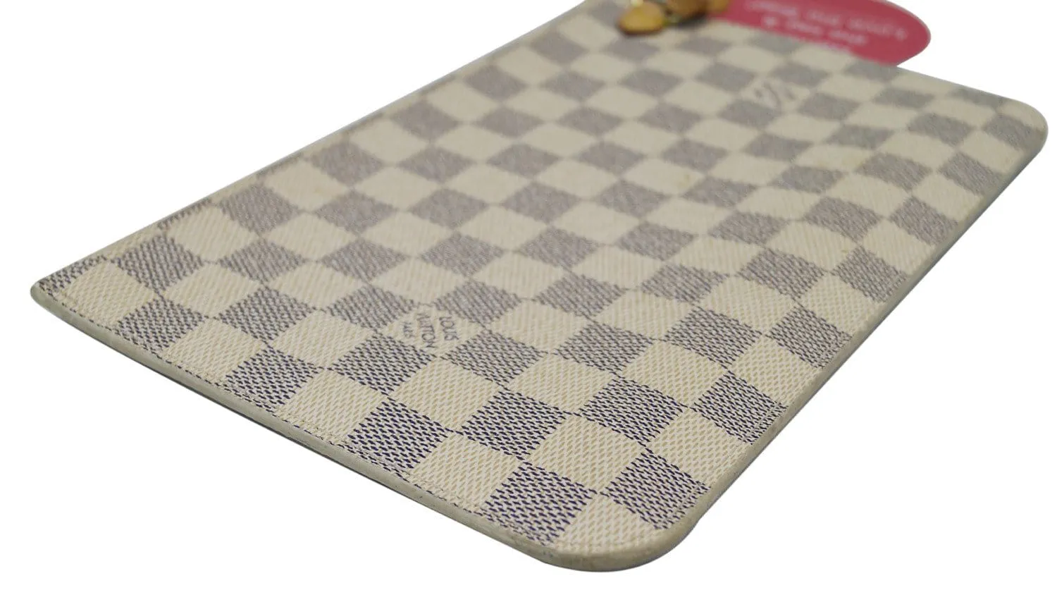 LOUIS VUITTON Damier Azur Neverfull MM Pochette Wristlet Clutch