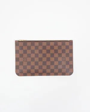 Louis Vuitton Damier Ebene Canvas Pouch (No Wristlet)