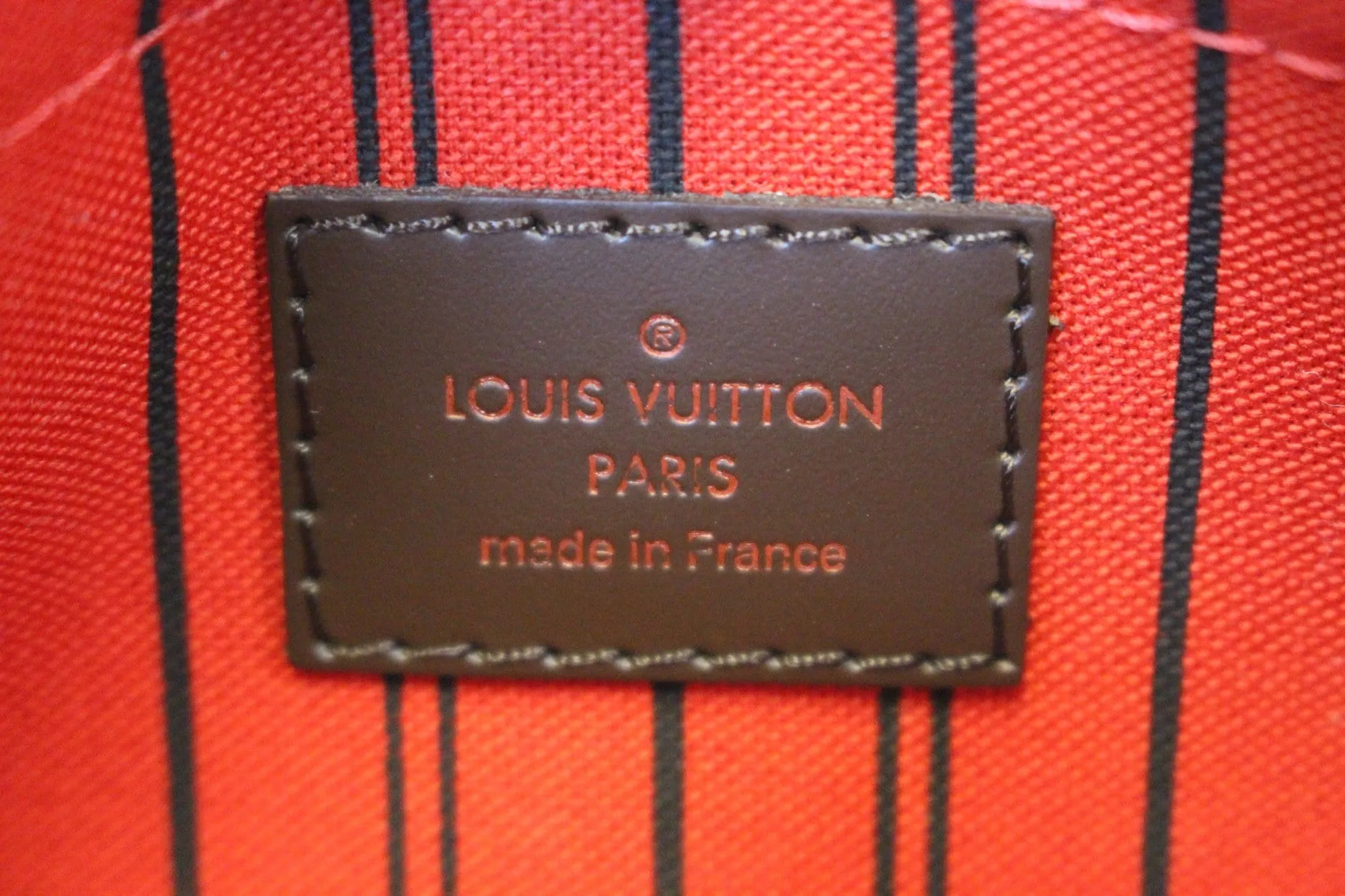 LOUIS VUITTON Damier Ebene Pochette Wristlet Pouch Neverfull PM