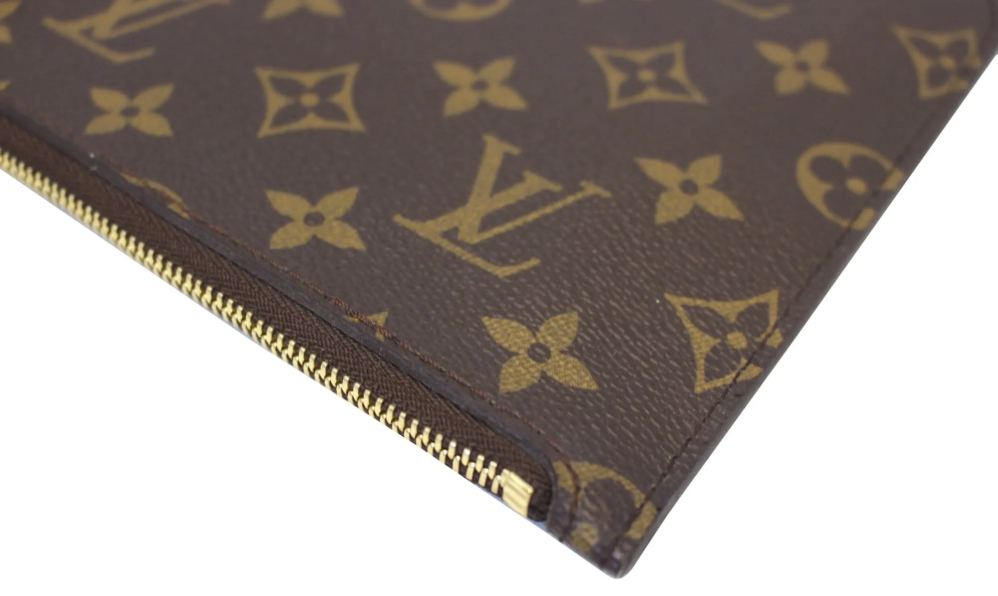 LOUIS VUITTON Monogram Canvas Pochette Wristlet Pouch Neverfull MM