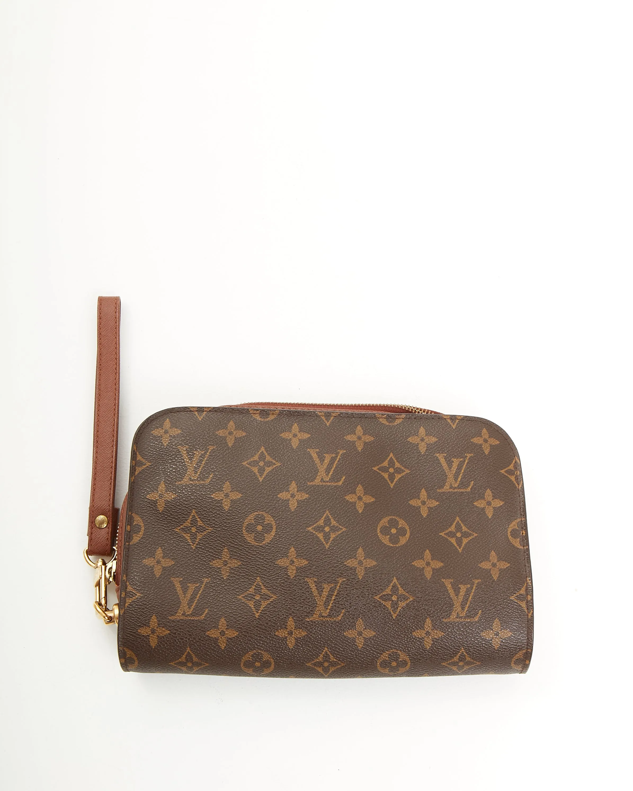 Louis Vuitton Monogram Canvas Wristlet Zip Pouch