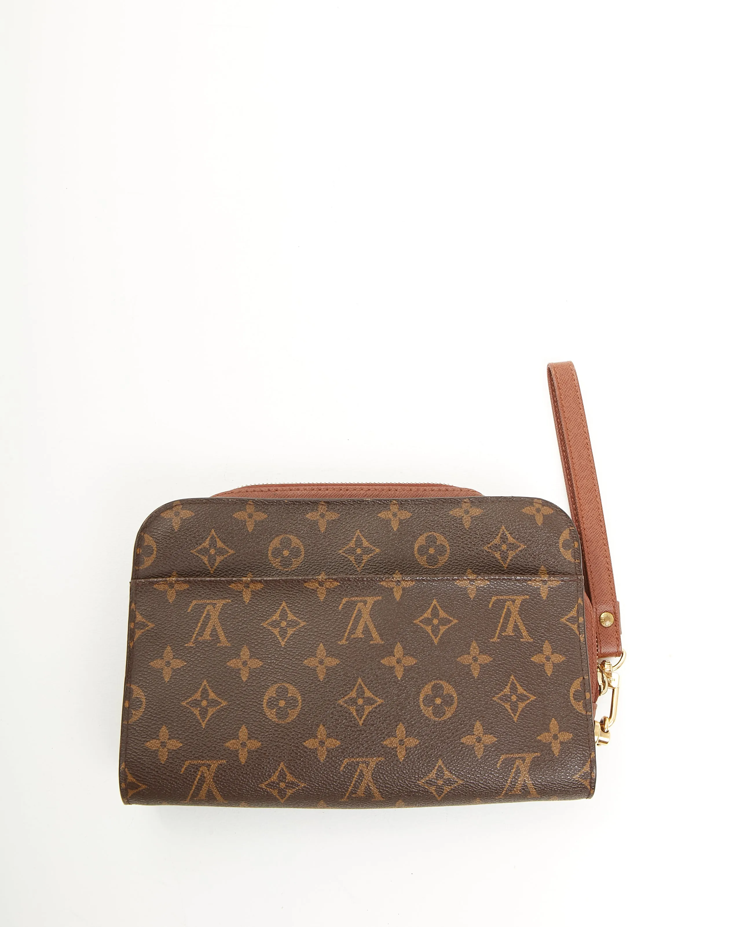 Louis Vuitton Monogram Canvas Wristlet Zip Pouch