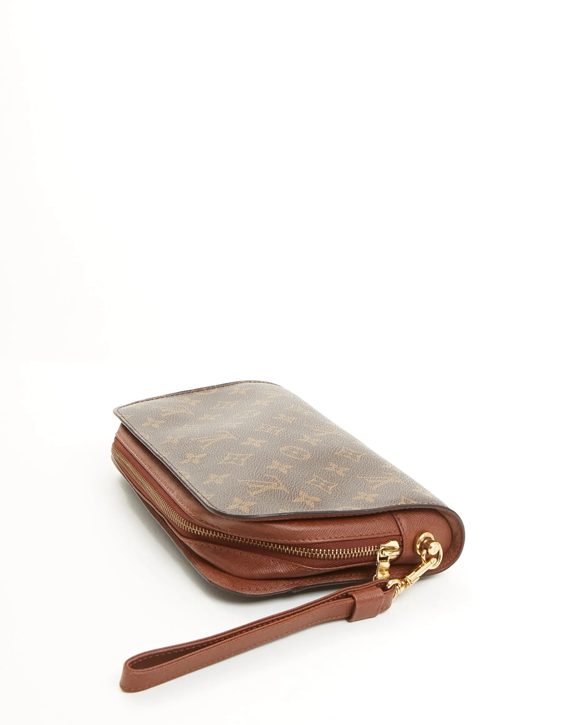 Louis Vuitton Monogram Canvas Wristlet Zip Pouch