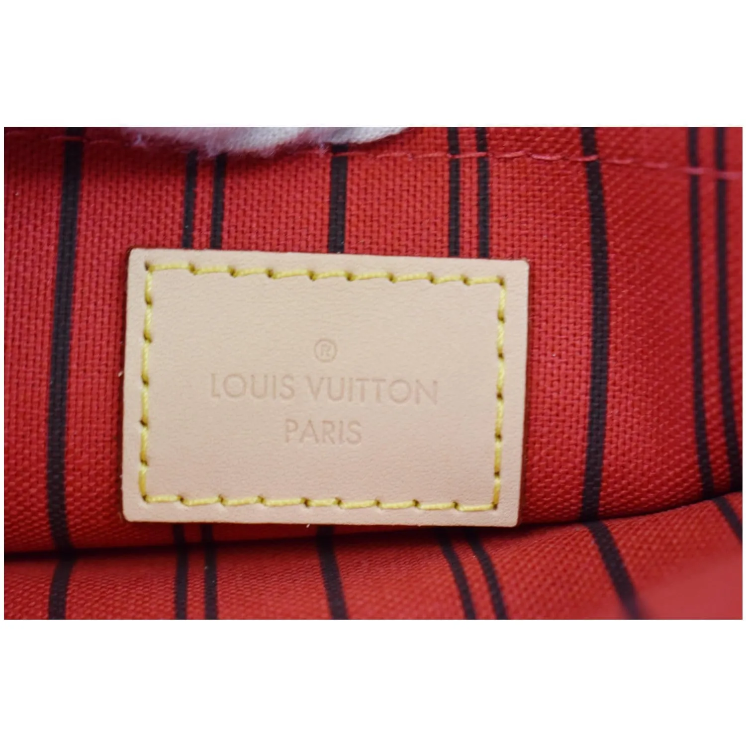 LOUIS VUITTON Pochette Wristlet Monogram Canvas Neverfull MM Brown
