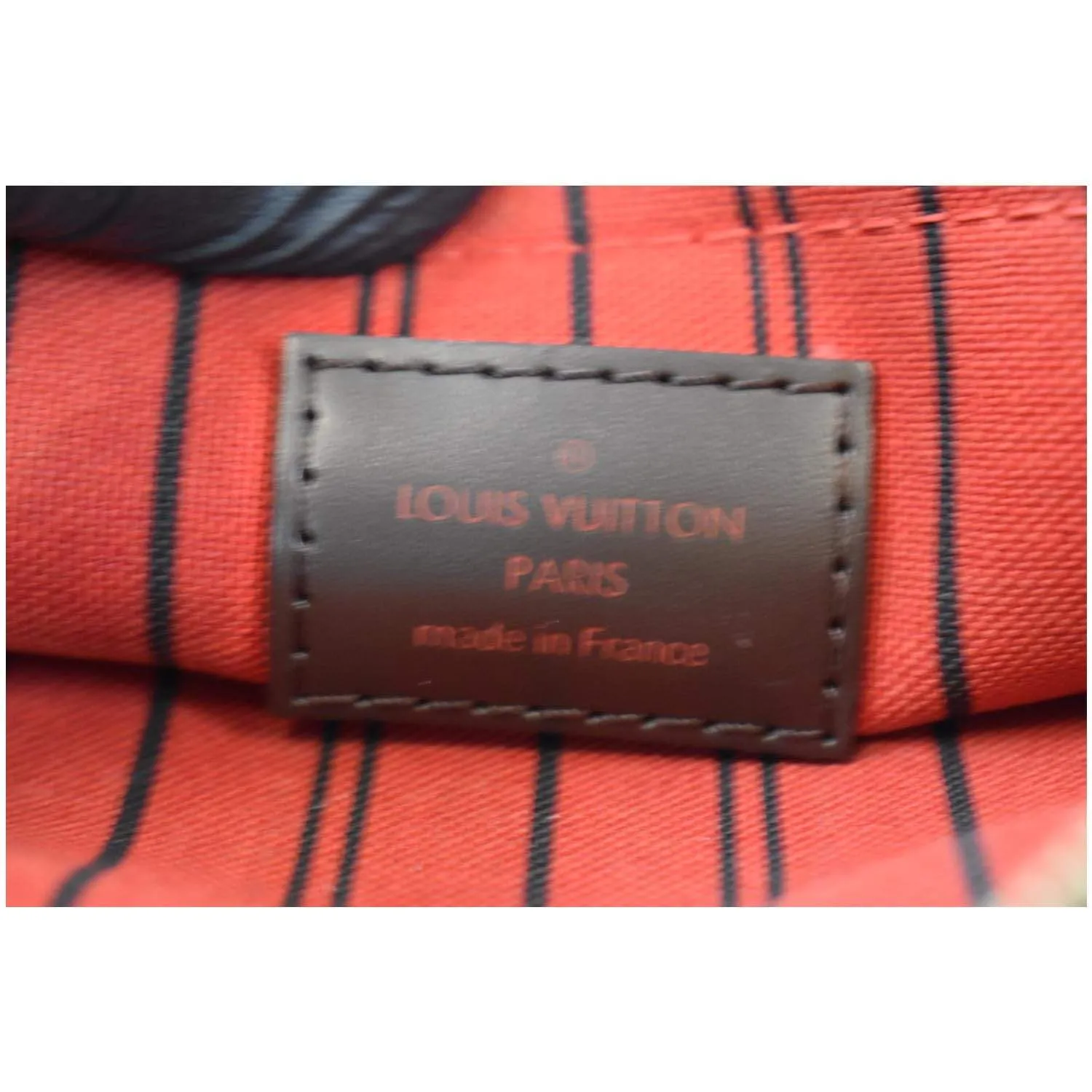 LOUIS VUITTON Pochette Wristlet Pouch Damier Ebene Neverfull GM Brown