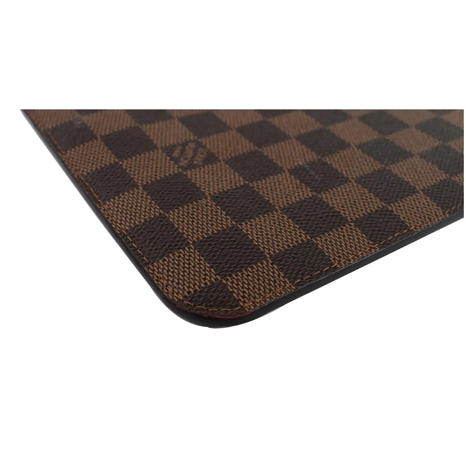 LOUIS VUITTON Pochette Wristlet Pouch Damier Ebene Neverfull GM Brown