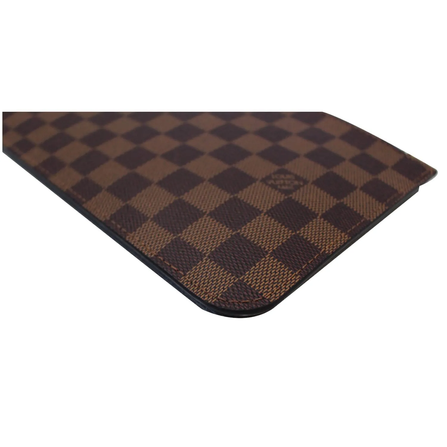 LOUIS VUITTON Pochette Wristlet Pouch Damier Ebene Neverfull MM Brown