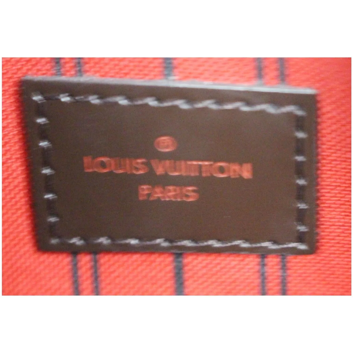 LOUIS VUITTON Pochette Wristlet Pouch Damier Ebene Neverfull MM Brown