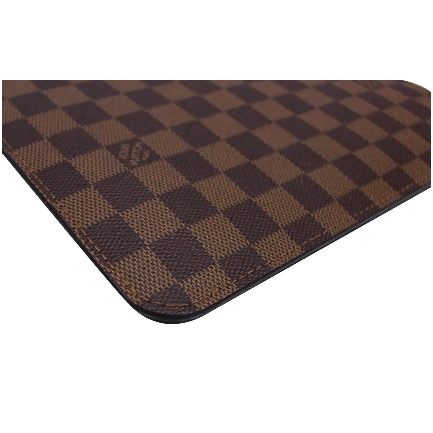 LOUIS VUITTON Pochette Wristlet Pouch Damier Ebene Neverfull MM Brown