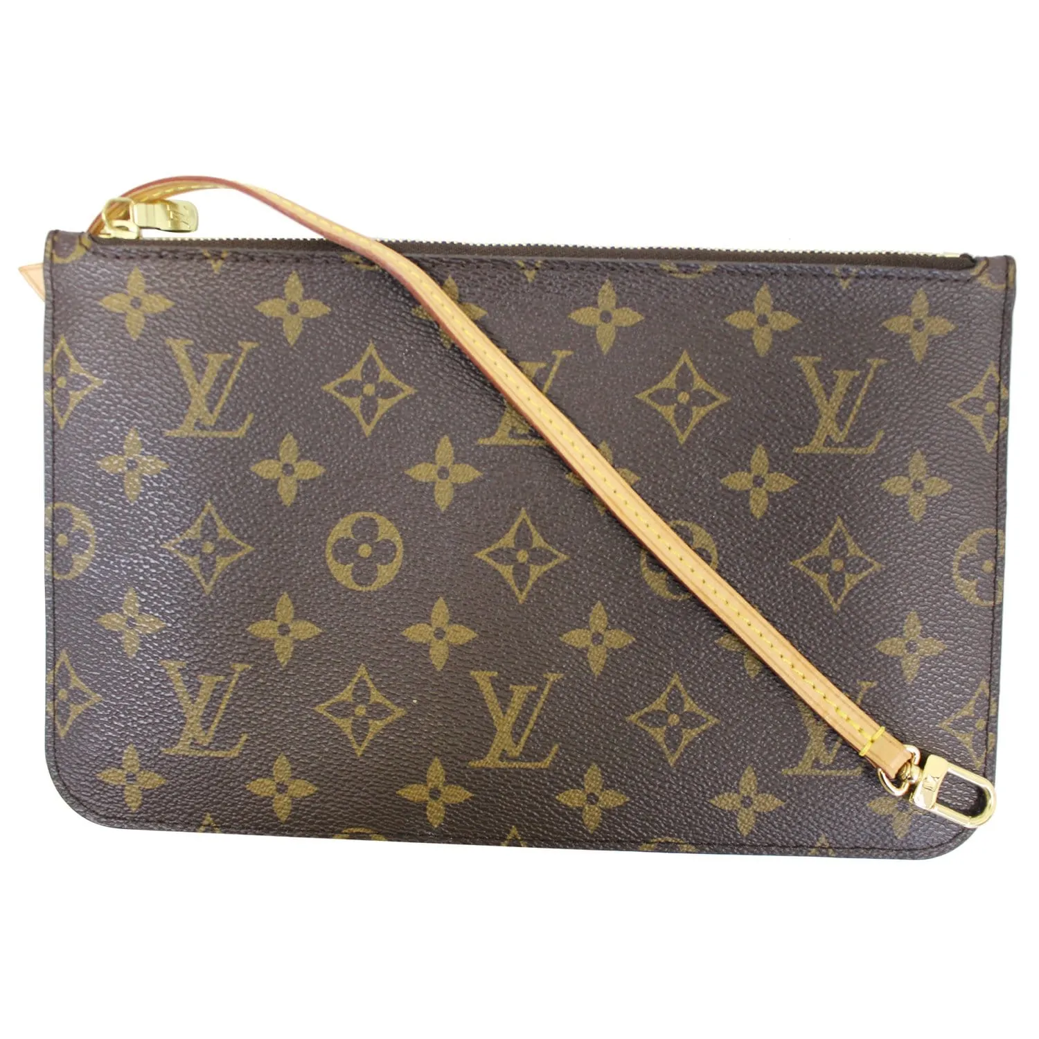 LOUIS VUITTON Pochette Wristlet Pouch Monogram Canvas Neverfull GM