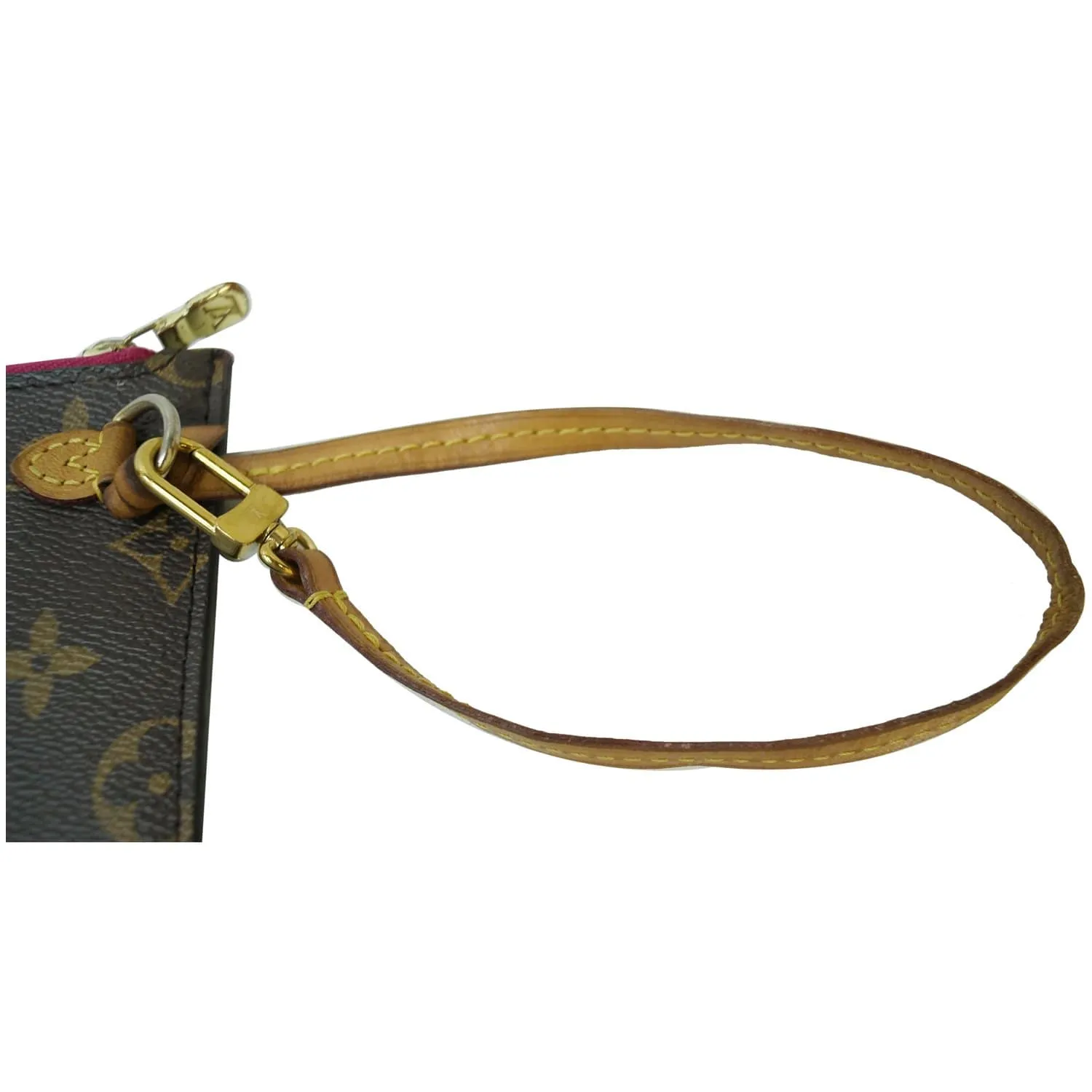 LOUIS VUITTON Pochette Wristlet Pouch Monogram Canvas Neverfull MM