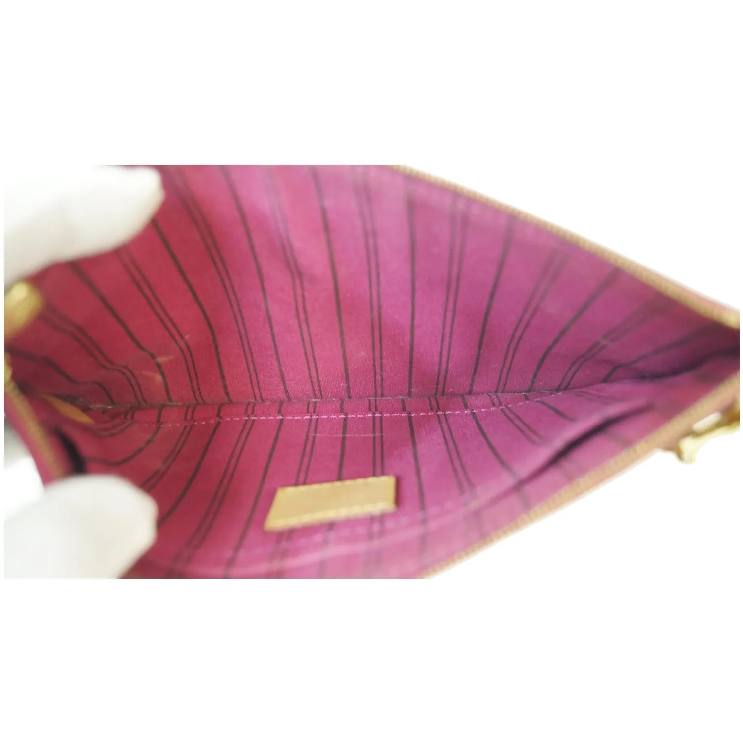 LOUIS VUITTON Pochette Wristlet Pouch Monogram Canvas Neverfull MM