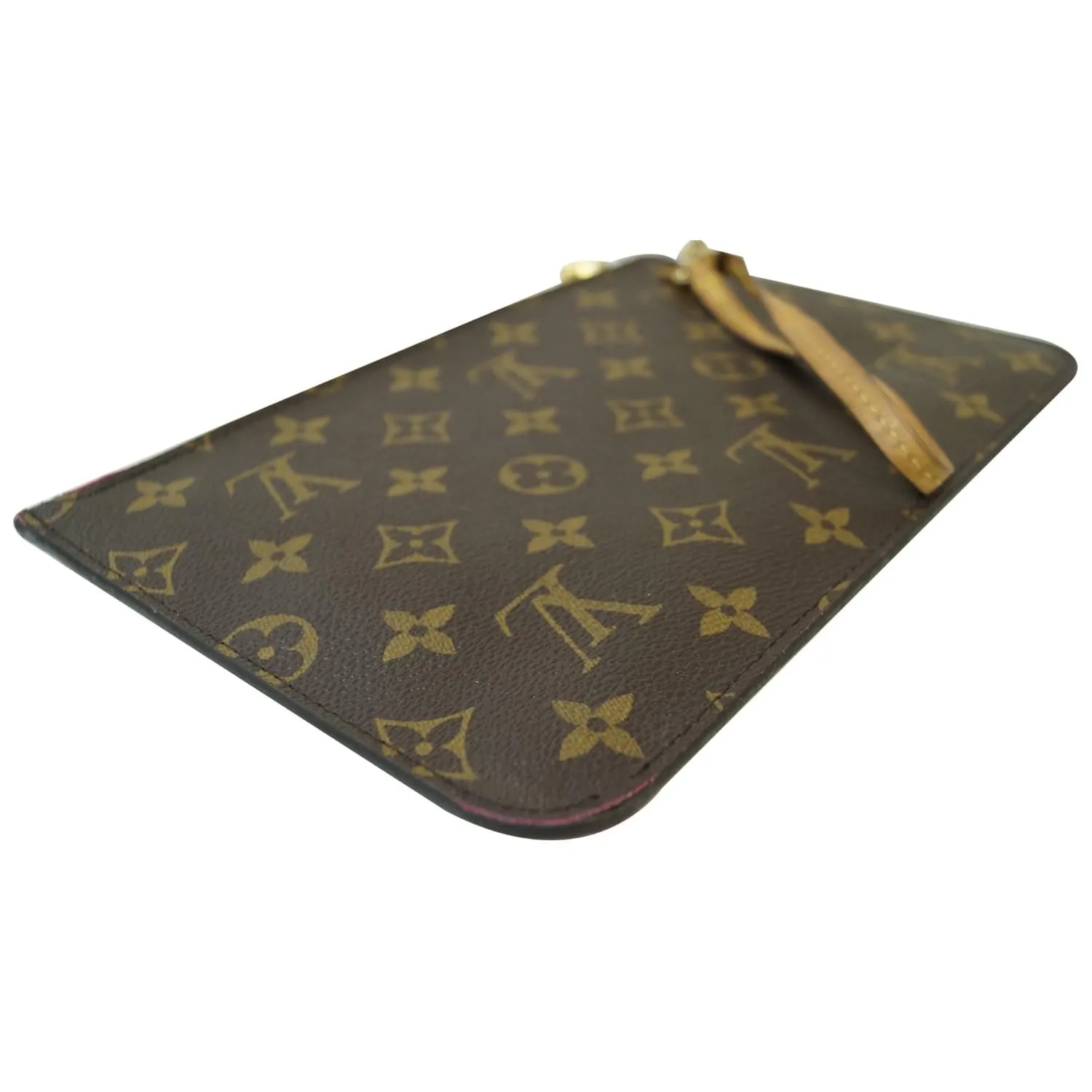 LOUIS VUITTON Pochette Wristlet Pouch Monogram Canvas Neverfull MM