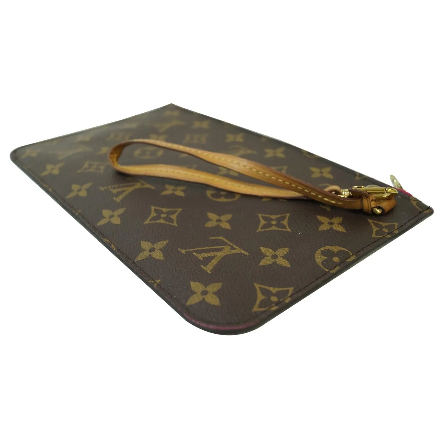 LOUIS VUITTON Pochette Wristlet Pouch Monogram Canvas Neverfull MM