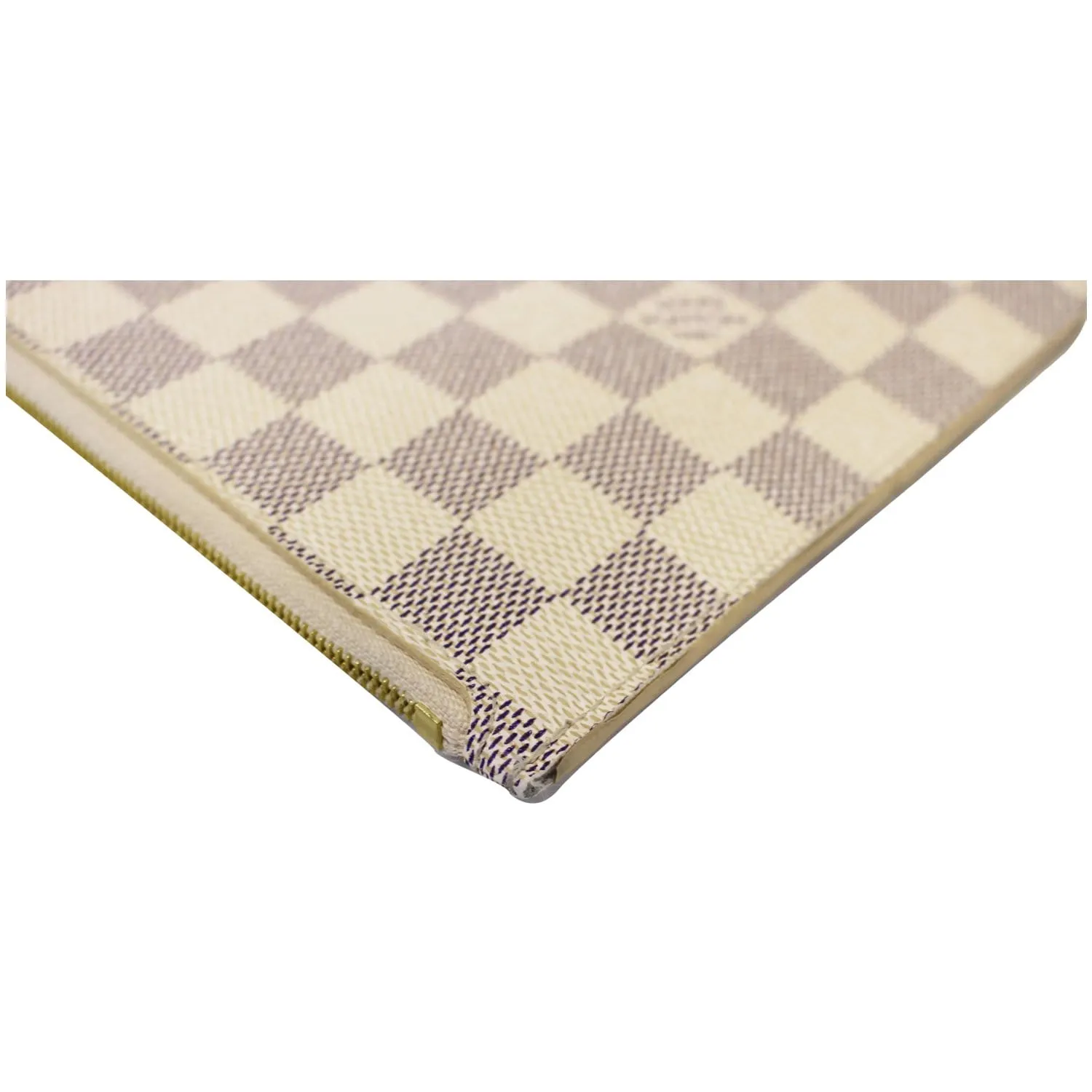 LOUIS VUITTON Pochette Wristlet Pouch Neverfull MM Damier Azur