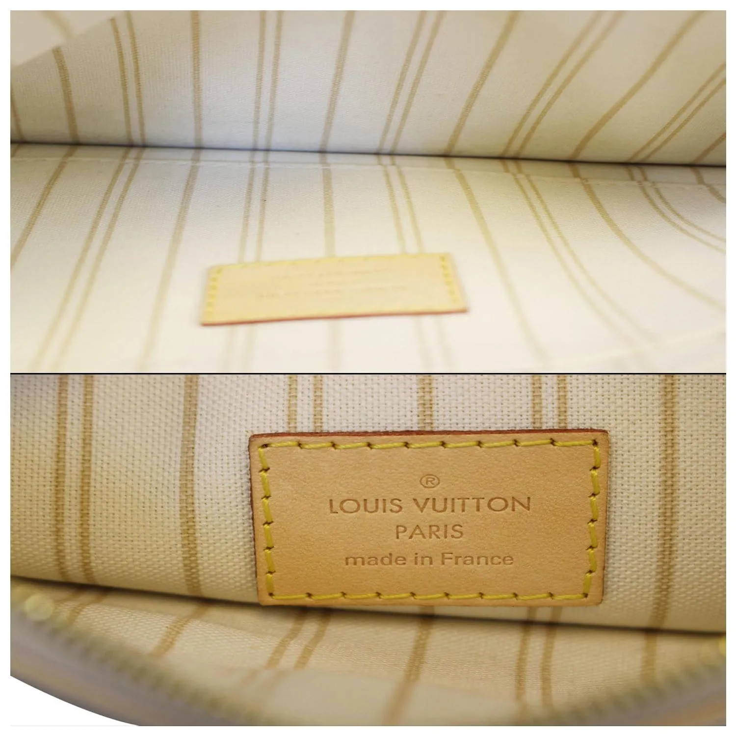 LOUIS VUITTON Pochette Wristlet Pouch Neverfull MM Damier Azur