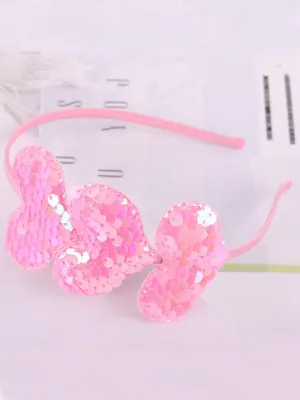Love In Every Sparkle Sequin Hearts Headband