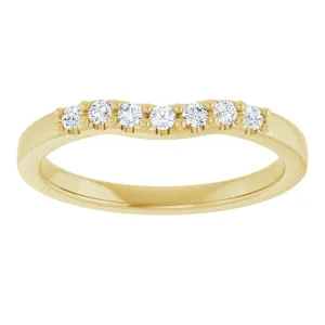 Lucy contour diamond band
