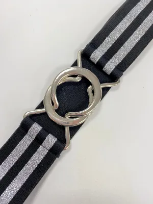 Luella Elastic Twin Stripe Belt
