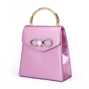 Luxury Satin Rhinestone Crossbow Handbag For Women, Crossbody Purse For Ladies Bow Knot Evening Party Shoulder Bag Sparkly Bag, Purse Fashion Top Wedding Handbag Shoulder and Cross body Bag