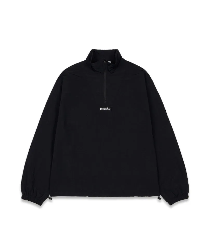 MACKY Golf: Patch Sling Zip-Up Anorak - Black