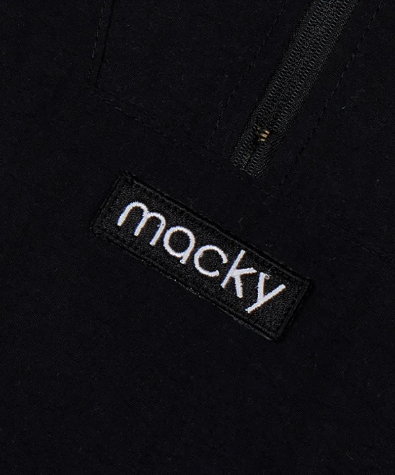 MACKY Golf: Patch Sling Zip-Up Anorak - Black