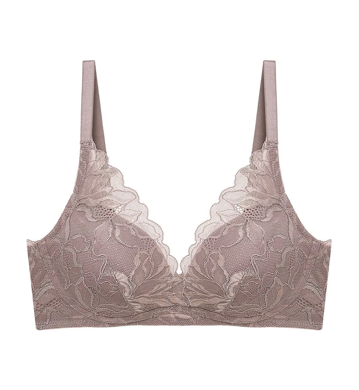 Magnolia Lace Non-Wired Push Up Deep V Bra