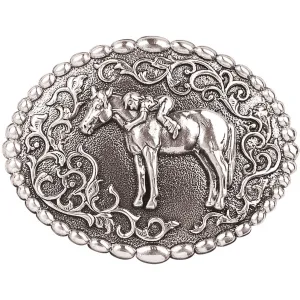 M&F Western Youth First Love Dot Edge Belt Buckle
