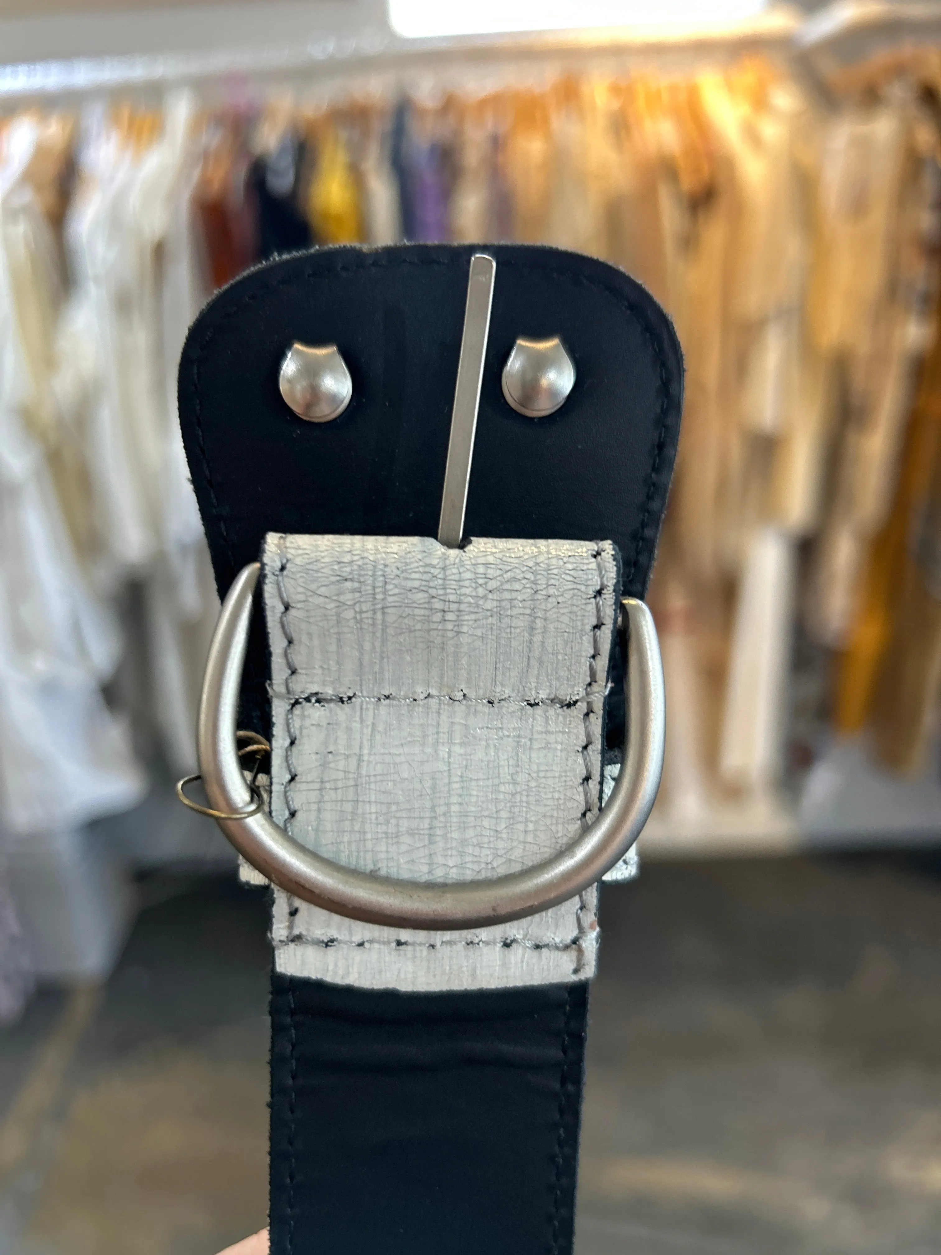 Martin Margiela White Leather Belt