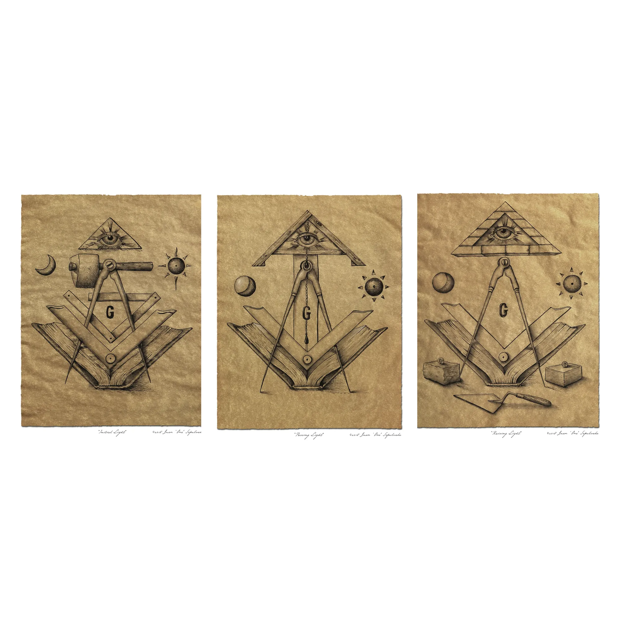 Masonic Light Collection | Set of 3