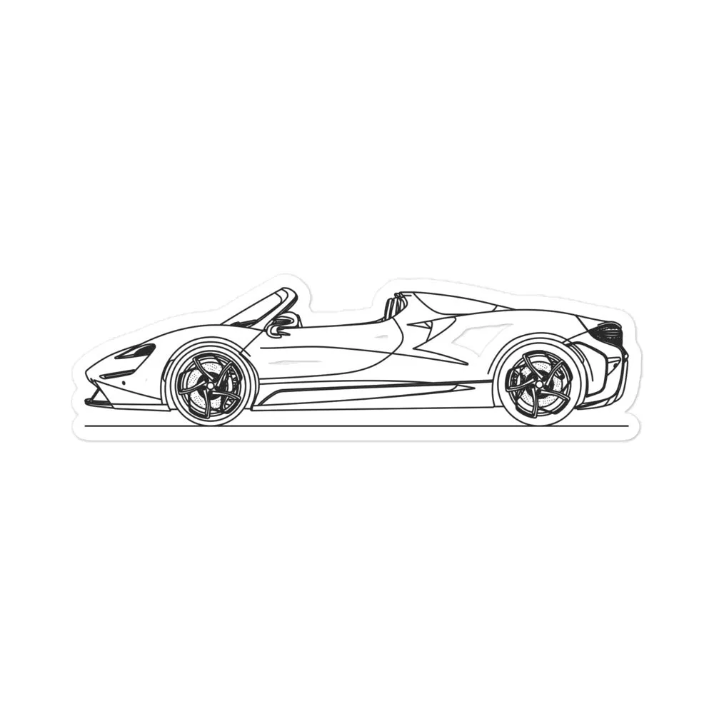 McLaren Elva Silhouette Sticker