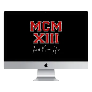 MCMXIII Custom Desktop Wallpaper (Choose Color)