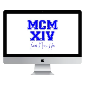 MCMXIV Custom Desktop Wallpaper (Choose Color)