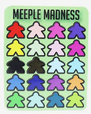 Meeple Madness Sticker Sheet