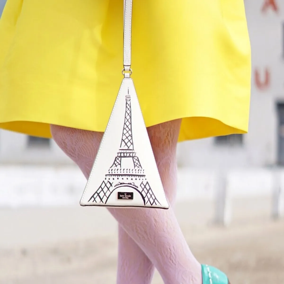Merrion Square Triangle Eiffel Tower Wristlet